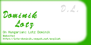 dominik lotz business card